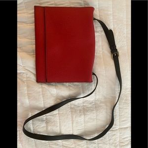 Red crossbody purse